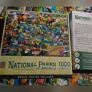 Master Pieces National Parks Of America 1000 Piece Jigsaw Puzzle GUC